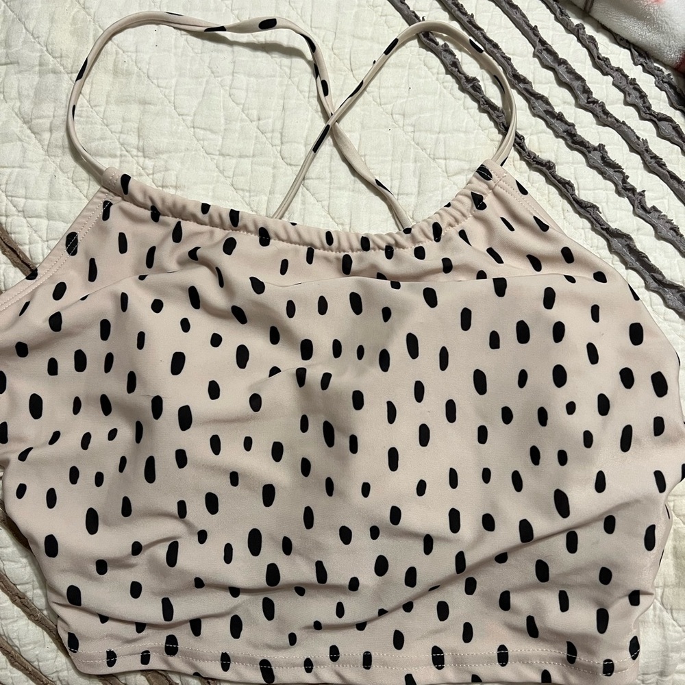 Black and Tan (xl, tie/strappy in the back)